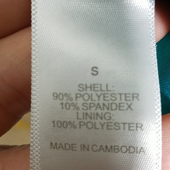 Peplum Sleeveless Tank Top Drop Waist Teal black Trim Stretch Snatched Hourglass - Picture 8 of 8